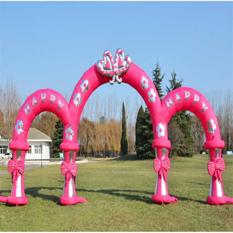 漳州粉色充气拱门